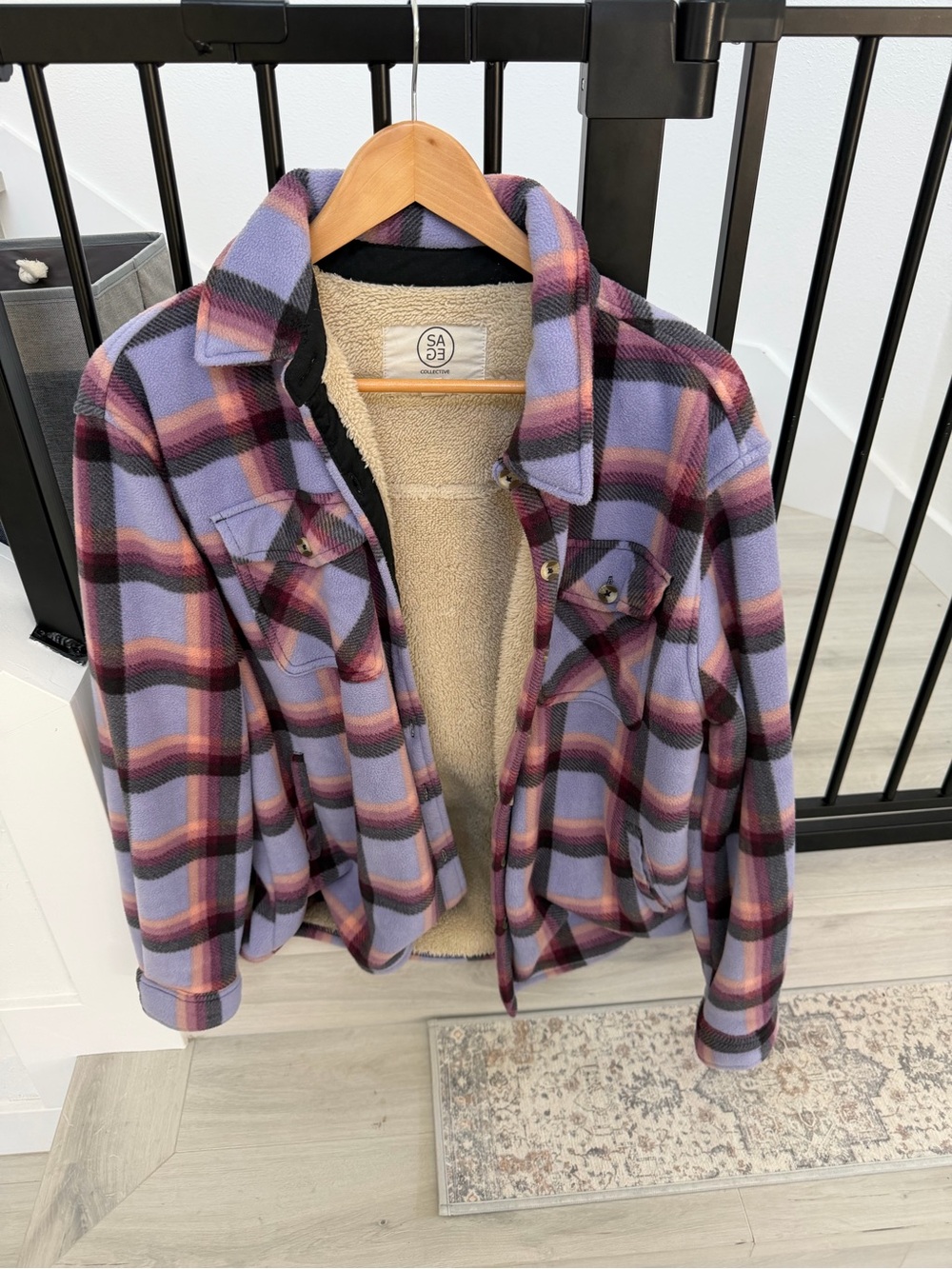 Purple Plaid Shacket